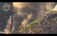 شاهد بالفيديو … استهداف خيمة مليئة بالشبيحة بصاروخ تاو في ريف اللاذقية