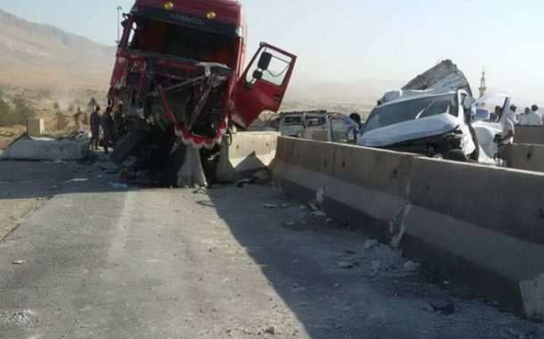 حادث سير مروع على جسر بغداد بدمشق اليوم يودي بحياة 11 شخصاً